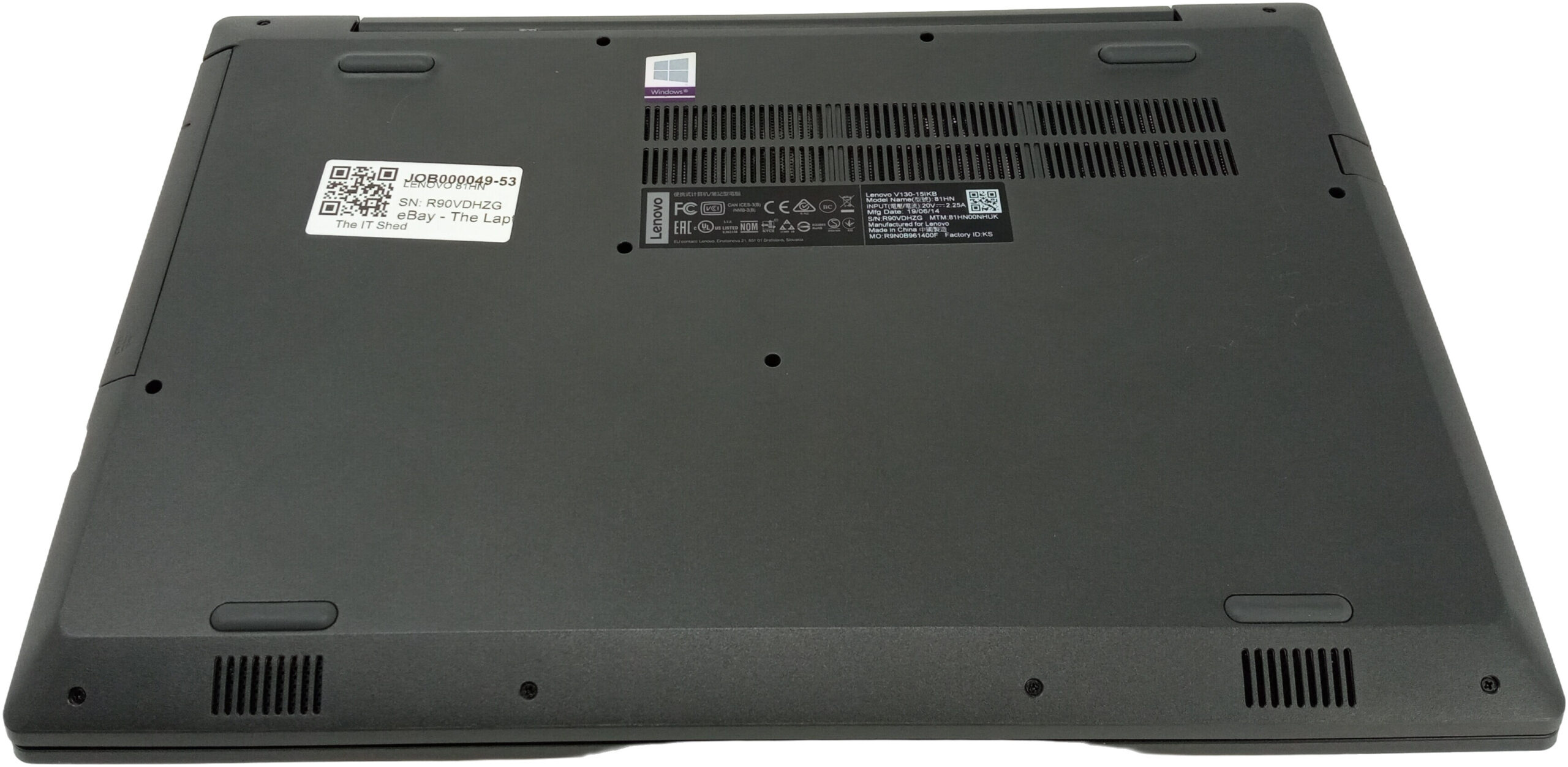 Lenovo V130-15IKB 15.6in Laptop — Intel Core i5-7200U, 8GB RAM, 256GB SSD 3 Lenovo V130-15IKB 15.6in Laptop — Intel Core i5-7200U, 8GB RAM, 256GB SSD - Image 3